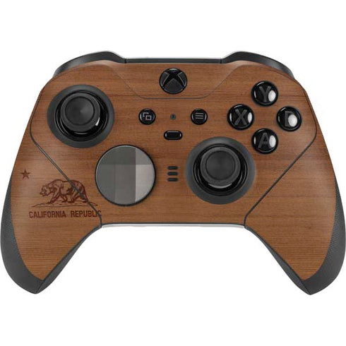 California Wood Flag Xbox Elite Wireless Controller Series 2 Skin