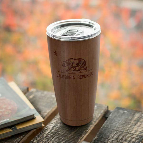 California Wood Flag Yeti 20oz Tumbler Skin