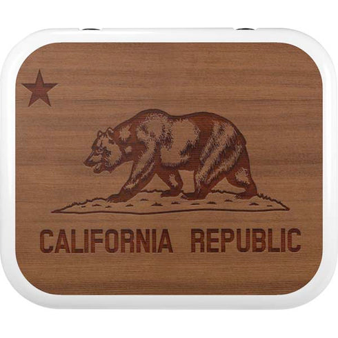 California Wood Flag YETI Roadie 24 Hard Cooler Skin
