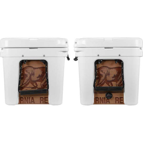 California Wood Flag YETI Tundra 35 Hard Cooler Skin
