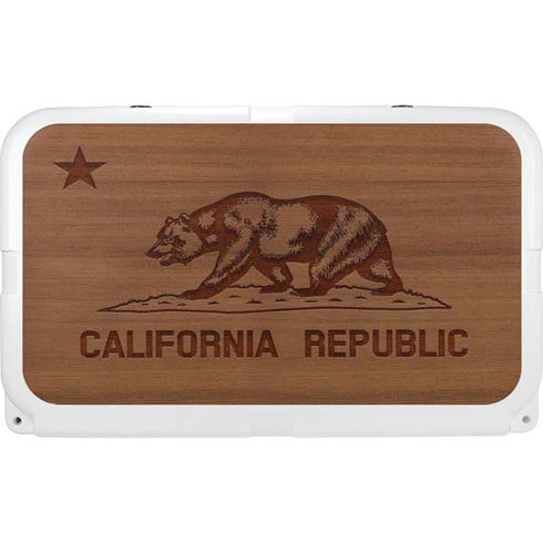 California Wood Flag YETI Tundra 45 Hard Cooler Skin