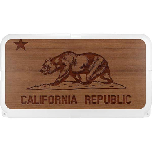 California Wood Flag YETI Tundra 75 Hard Cooler Skin