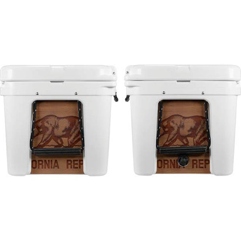 California Wood Flag YETI Tundra 75 Hard Cooler Skin