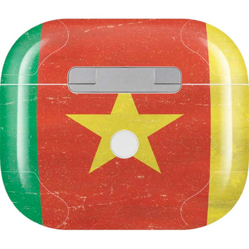 Cameroon Flag Distressed Apple AirPods (3rd Gen 2021) Skin