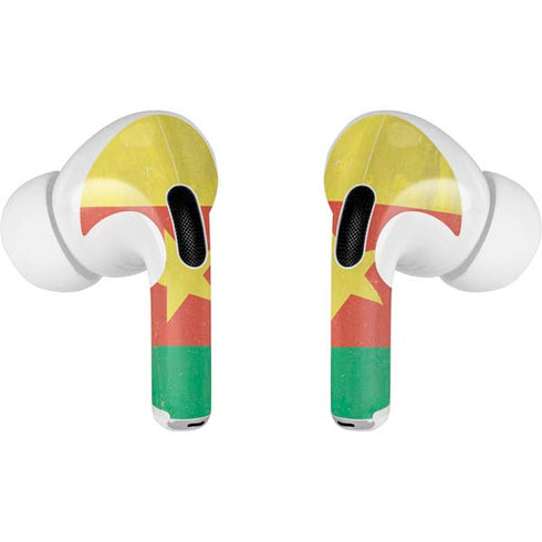Cameroon Flag Distressed Apple AirPods Pro Skin
