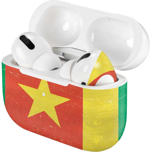 Cameroon Flag Distressed Apple AirPods Pro Skin