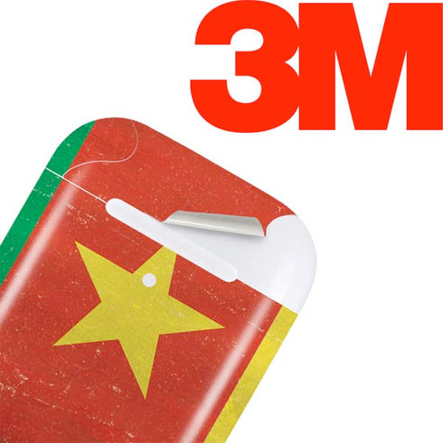 Cameroon Flag Distressed Apple AirPods Skin