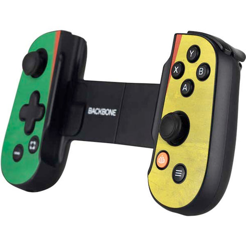 Cameroon Flag Distressed Backbone One for iPhone Game Controller Skin