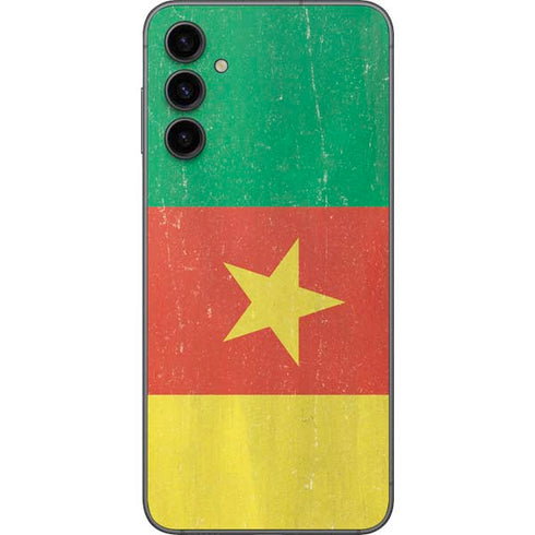 Cameroon Flag Distressed Galaxy A14 5G Skin