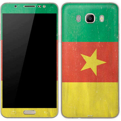 Cameroon Flag Distressed Galaxy J7 Skin
