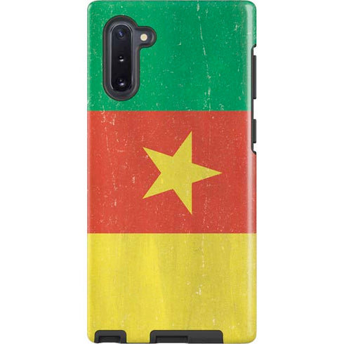 Cameroon Flag Distressed Galaxy Note 10 Pro Case