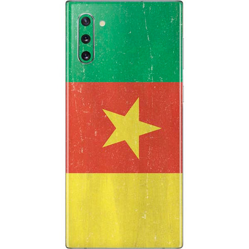 Cameroon Flag Distressed Galaxy Note 10 Skin