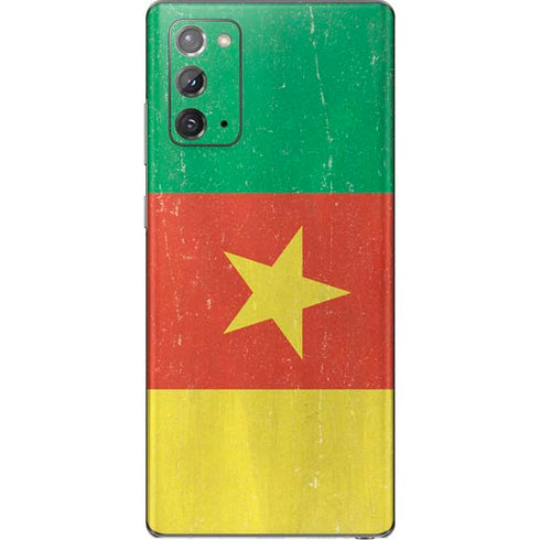 Cameroon Flag Distressed Galaxy Note20 5G Skin