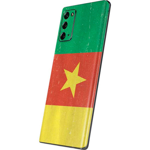 Cameroon Flag Distressed Galaxy Note20 5G Skin