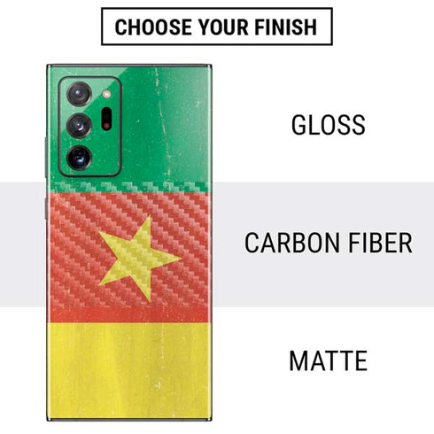 Cameroon Flag Distressed Galaxy Note20 Ultra 5G Skin