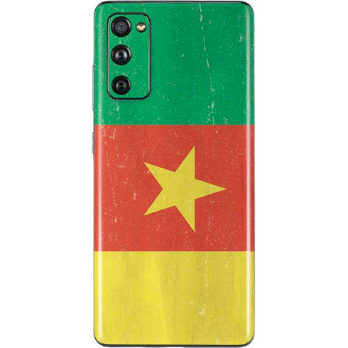Cameroon Flag Distressed Galaxy S20 Fan Edition Skin