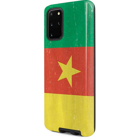 Cameroon Flag Distressed Galaxy S20 Plus Pro Case