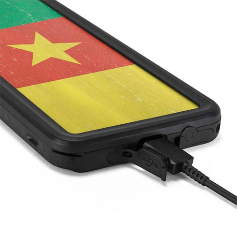 Cameroon Flag Distressed Galaxy S20 Plus Waterproof Case
