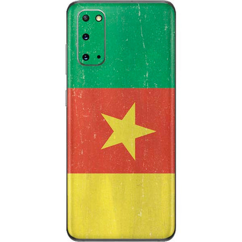 Cameroon Flag Distressed Galaxy S20 Skin