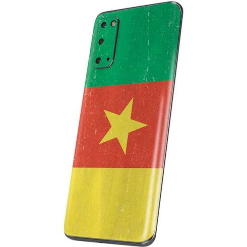 Cameroon Flag Distressed Galaxy S20 Skin