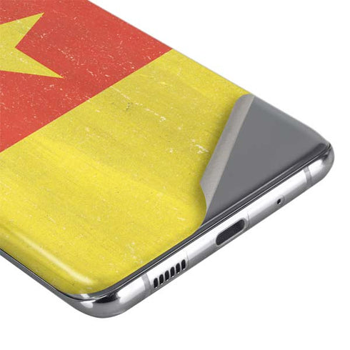 Cameroon Flag Distressed Galaxy S20 Skin