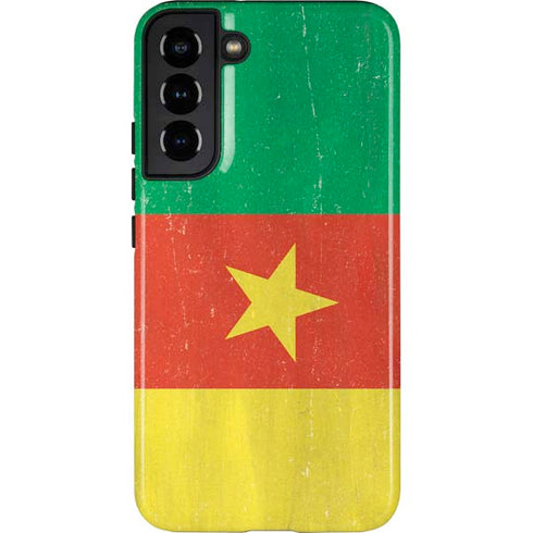 Cameroon Flag Distressed Galaxy S22 Plus Pro Case