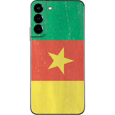 Cameroon Flag Distressed Galaxy S22 Plus Skin