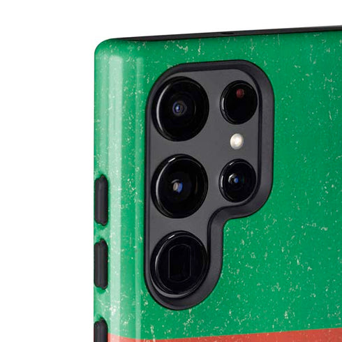 Cameroon Flag Distressed Galaxy S22 Ultra Pro Case