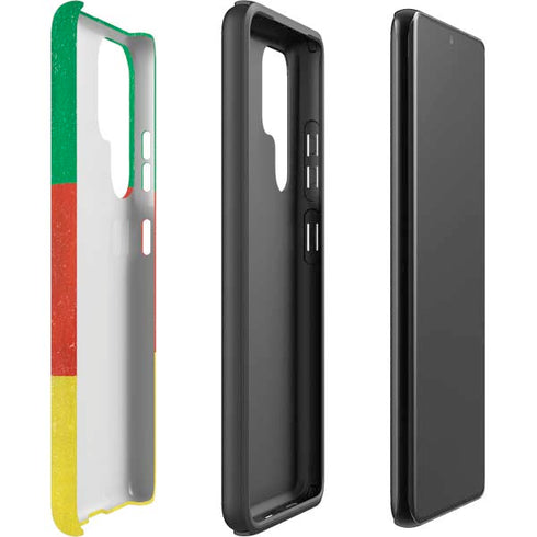 Cameroon Flag Distressed Galaxy S22 Ultra Pro Case