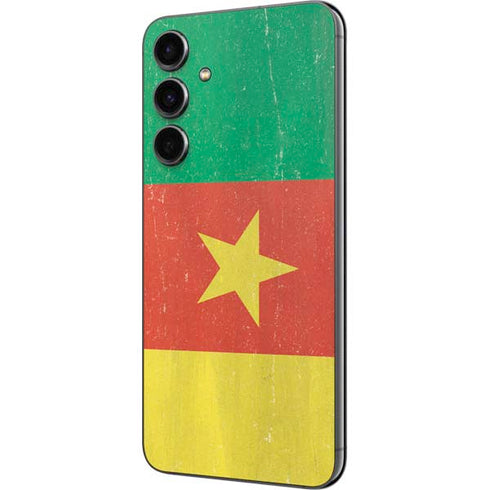 Cameroon Flag Distressed Galaxy S23 FE Skin