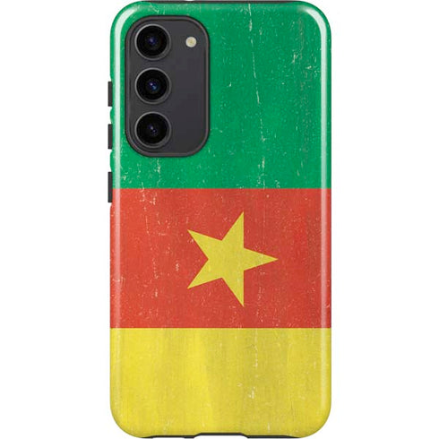 Cameroon Flag Distressed Galaxy S23 Plus Pro Case