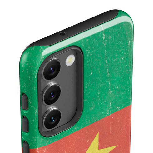 Cameroon Flag Distressed Galaxy S23 Pro Case