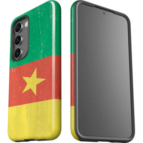 Cameroon Flag Distressed Galaxy S23 Pro Case