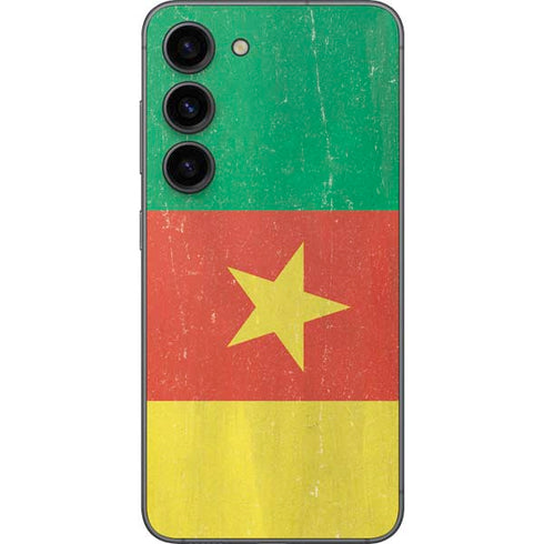 Cameroon Flag Distressed Galaxy S23 Skin