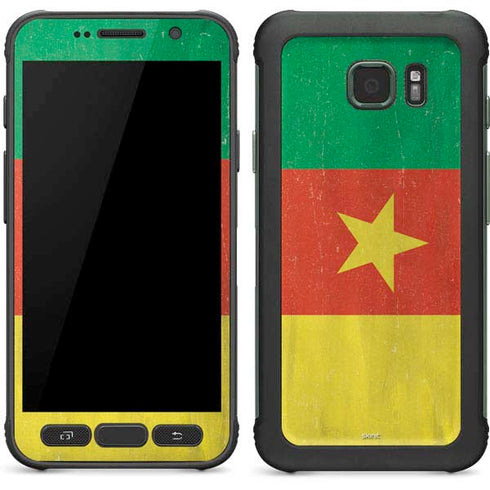 Cameroon Flag Distressed Galaxy S7 Active Skin