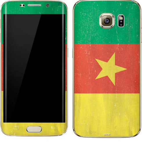 Cameroon Flag Distressed Galaxy S7 Edge Skin