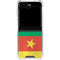 Cameroon Flag Distressed Galaxy Z Flip5 5G Clear Case