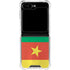 Cameroon Flag Distressed Galaxy Z Flip5 5G Clear Case