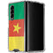 Cameroon Flag Distressed Galaxy Z Fold4 5G Clear Case