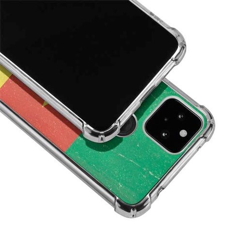 Cameroon Flag Distressed Google Pixel 5a 5G Clear Case