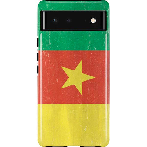 Cameroon Flag Distressed Google Pixel 6 Case