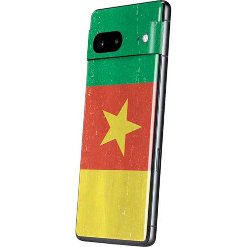 Cameroon Flag Distressed Google Pixel 7 Skin