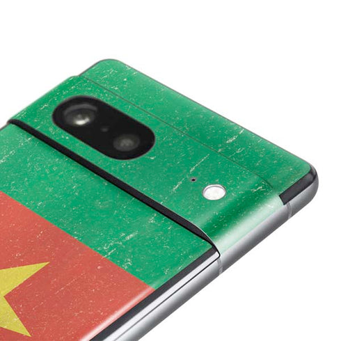 Cameroon Flag Distressed Google Pixel 7 Skin