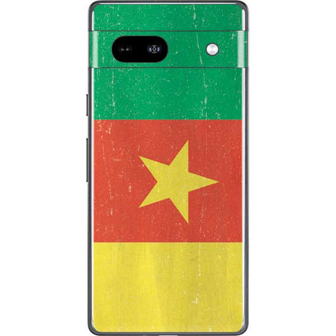 Cameroon Flag Distressed Google Pixel 7a Skin