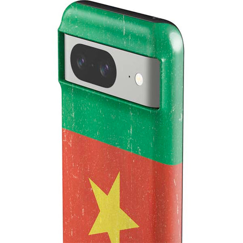 Cameroon Flag Distressed Google Pixel 8 Impact Case