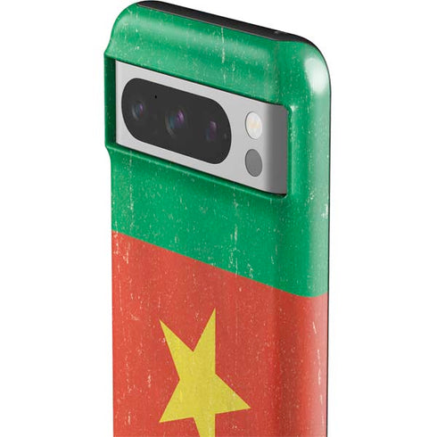 Cameroon Flag Distressed Google Pixel 8 Pro Impact Case
