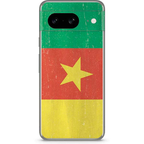 Cameroon Flag Distressed Google Pixel 8 Skin