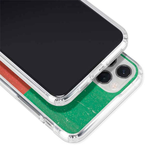 Cameroon Flag Distressed iPhone 11 Pro Clear Case