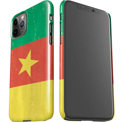 Cameroon Flag Distressed iPhone 11 Pro Lite Case