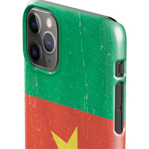 Cameroon Flag Distressed iPhone 11 Pro Max Lite Case
